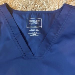 Navy Blue Cherokee scrub set Size Large
